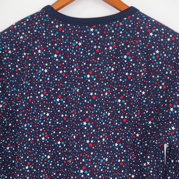 Brand New Lands End Serious Sweats French Terry Star Print Sweatshirt M - Picture 6 of 10